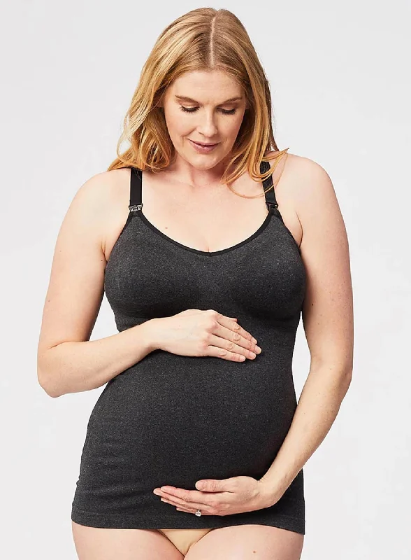 Cake Maternity: Wild Nursing Tank CharcoalCycling jacket