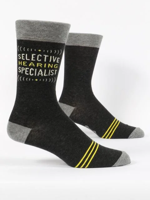 CrewneckvirtualSelective Hearing Men's Crew Socks