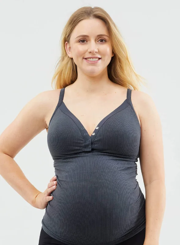 Cake Maternity: Marshmallow Nursing Tank BlackHigh-visibility vest