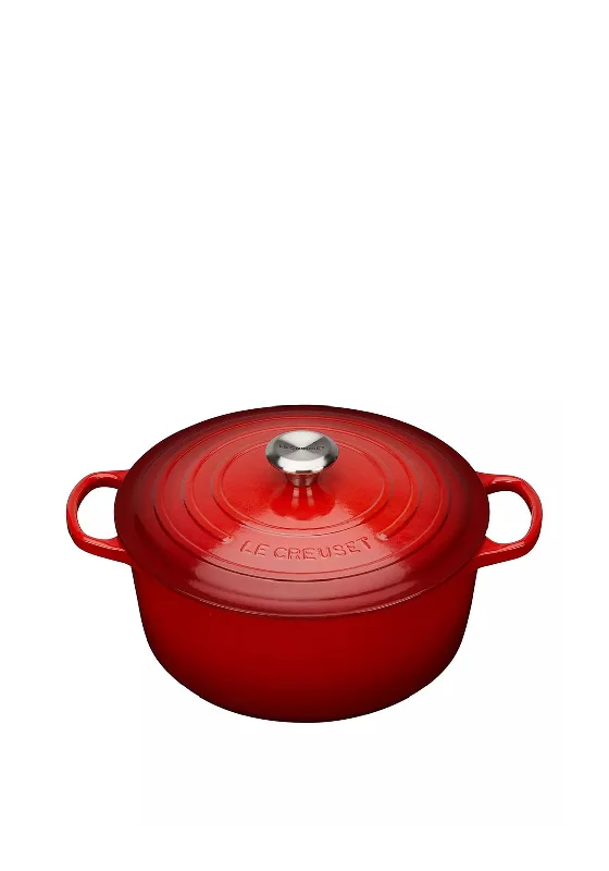 Le Creuset Signature Collection Round 4.2L Casserole Dish, Cerise