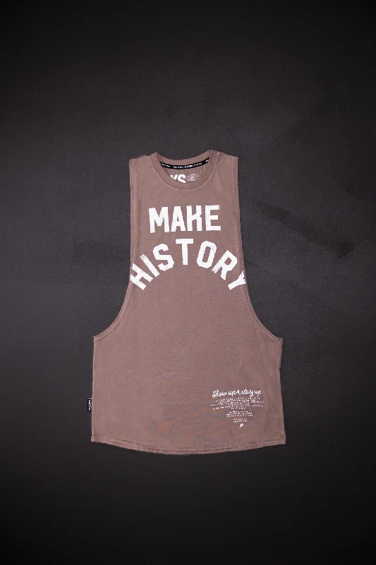 MAKE HISTORY BRO TANK - EARTHPerformance vest