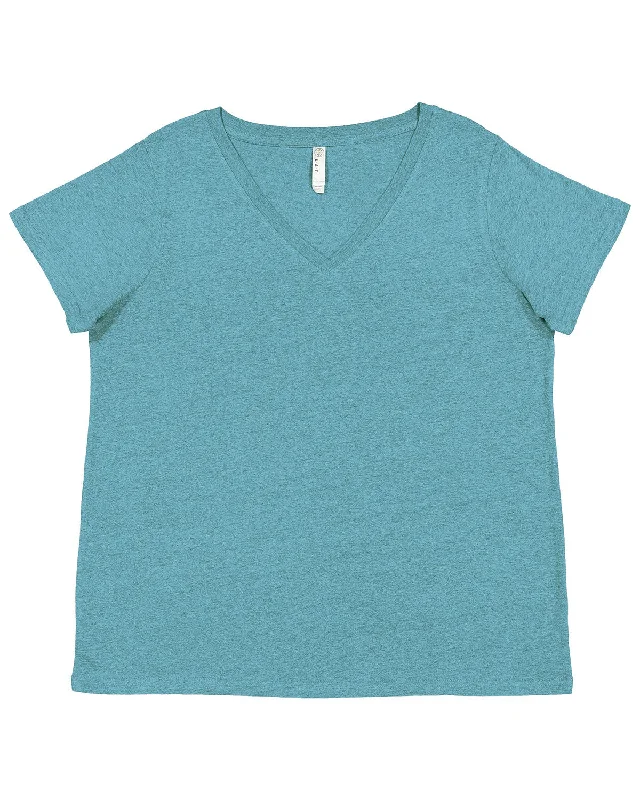 LAT 3817 Ladies' Curvy V-Neck Fine Jersey T-ShirtLayered Shirts