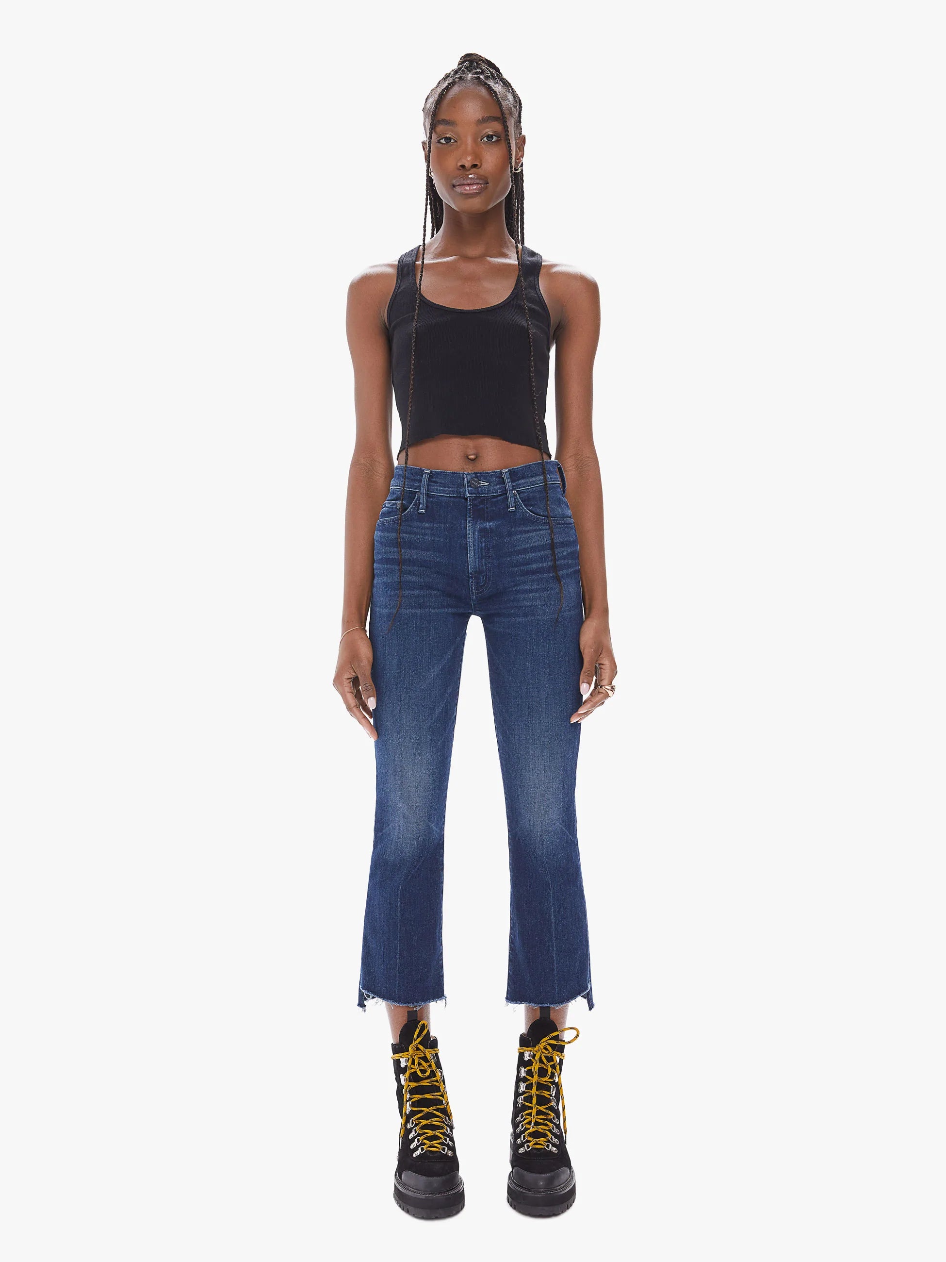 CroptopoutfitMother - Insider Crop Step Fray -  Good for You