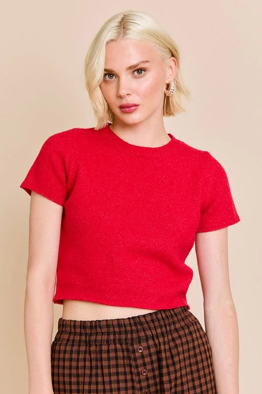 CroptopprintCapri Crop Sweater Top