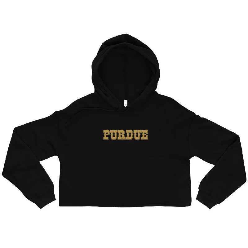 CroptopartisanPurdue Western Crop Hoodie