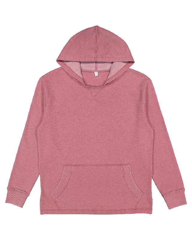 LAT 6936 Adult Vintage Wash Fleece Hooded SweatshirtDesigner Shirts