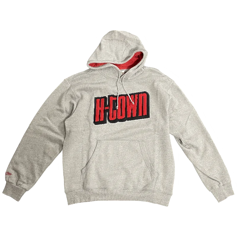 Men's Houston Rockets Mitchell & Ness City Edition Snow Washed Hoodie