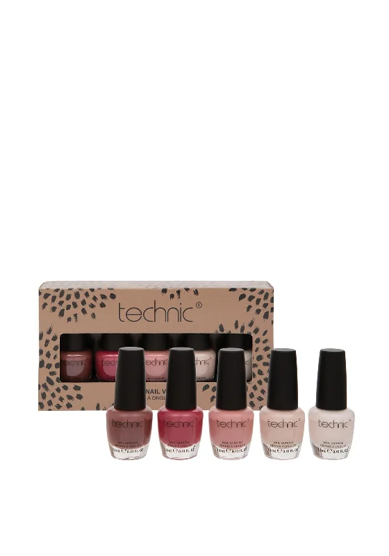 The Beauty Studio 5 Matte Nudes Nail Varnish Gift Set