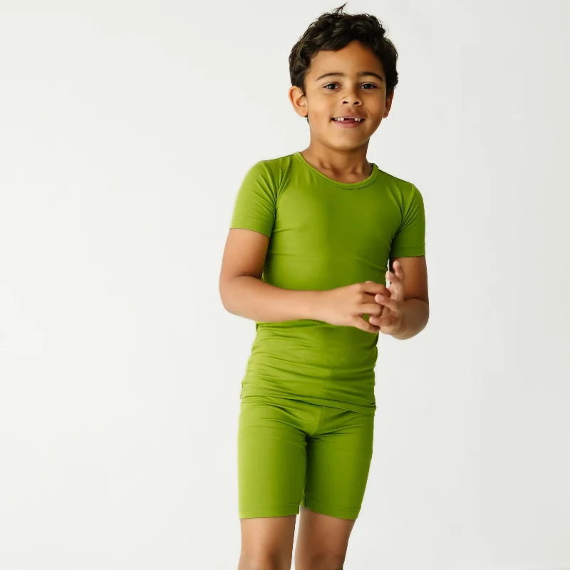 Avocado Two-Piece Short Sleeve & Shorts Pajama Set