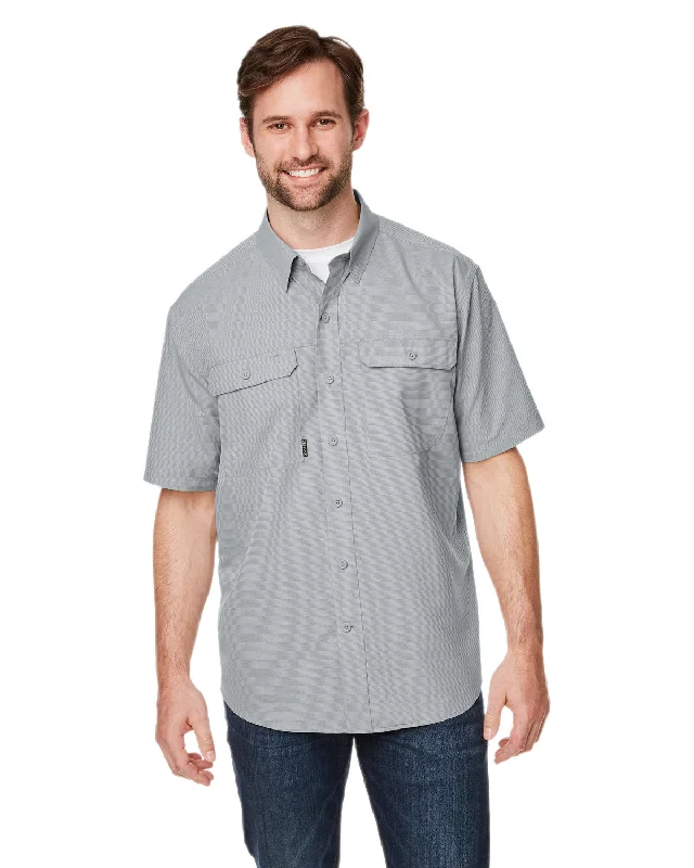 Dri Duck 4445DD Men's Crossroad Dobby Short-Sleeve Woven ShirtMesh Shirts