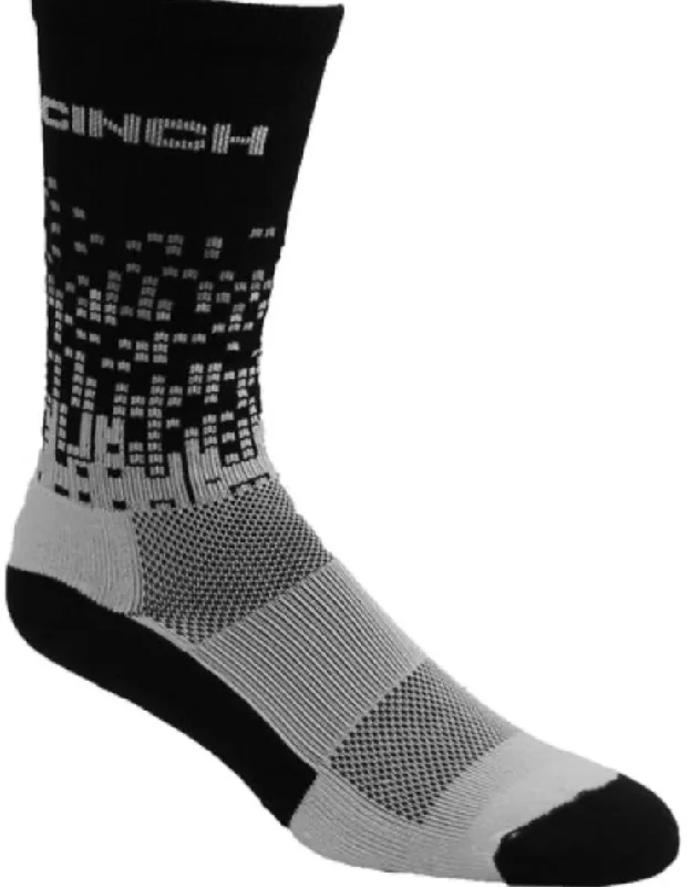 CrewneckwearCinch Men's Black Digi Crew Sock