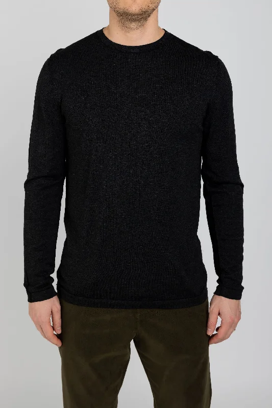 CrewneckidentityCrewneck Sweater in Grey Black