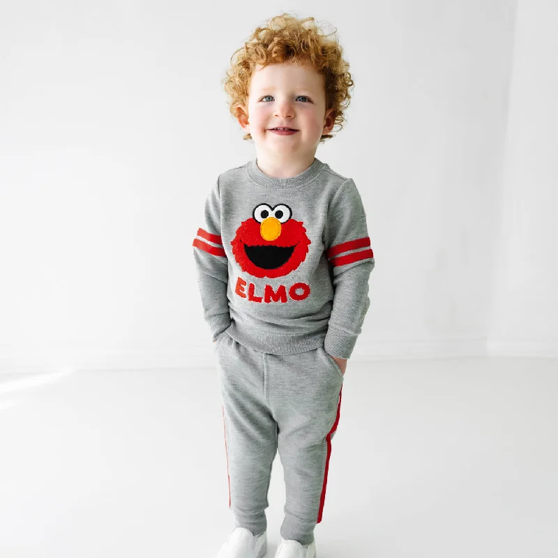 Spelling with Sesame Street Elmo Crewneck Sweatshirt + Jogger Set