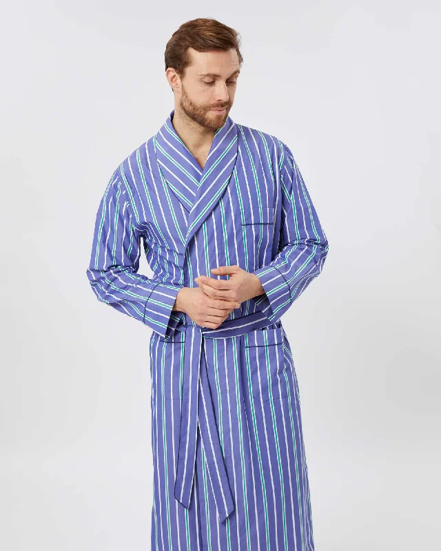 Dirndl DressDirndl DressMen's Classic Cotton Dressing Gown - Rudyard Stripe