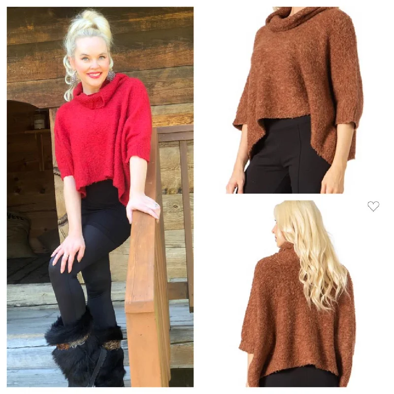 CroptopminimalUltrasoft Felted Cropped Sweater