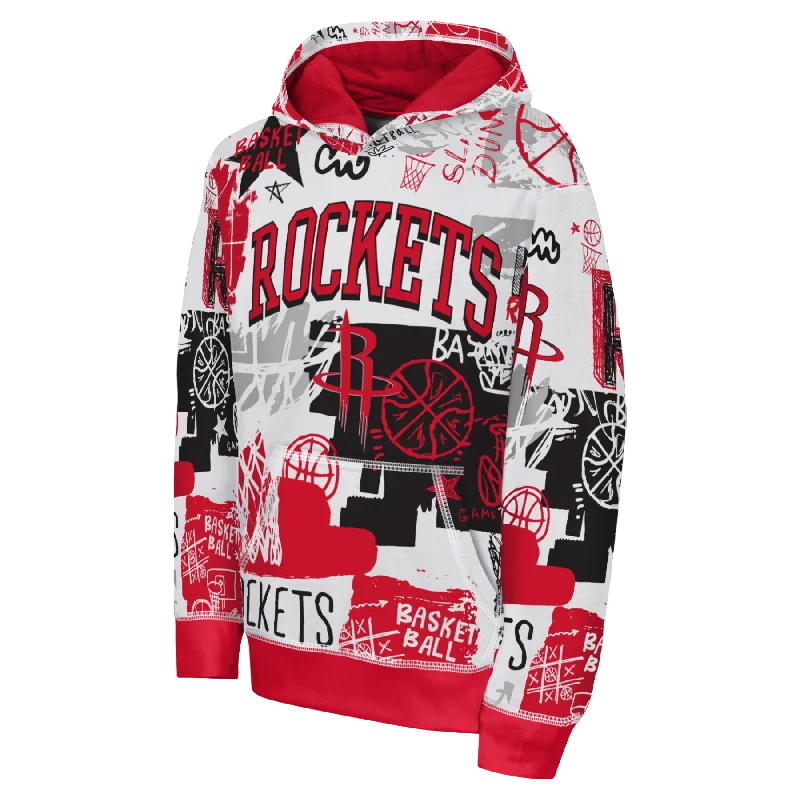 Youth Houston Rockets Outerstuff Wild Style Hoodie