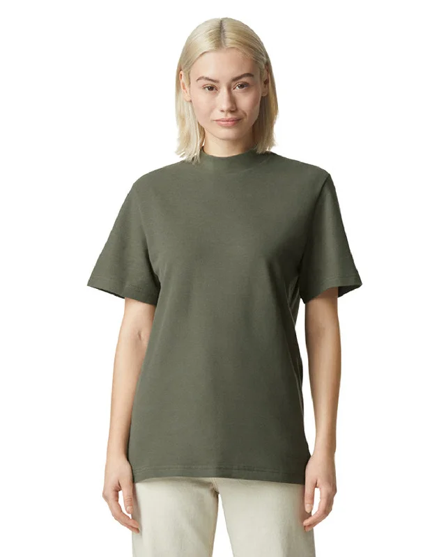 American Apparel 1PQ Unisex Mockneck Pique T-ShirtArtist Shirts