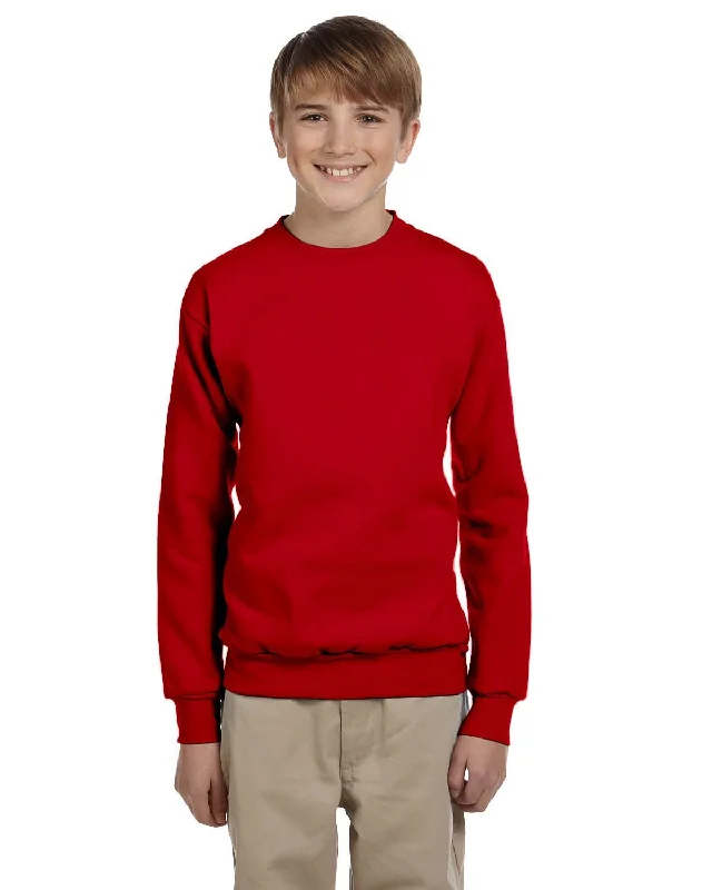 Hanes P360 Youth ComfortBlend EcoSmart Fleece CrewButton-Down Shirts