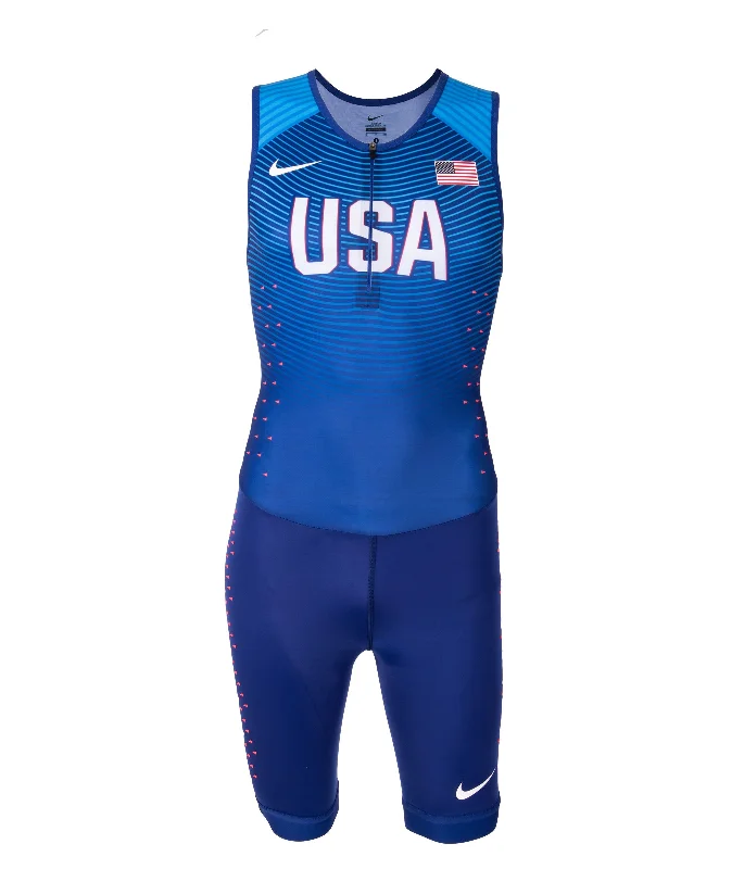 Nike USA Men's Official Rio Team Swift Tank UnitardOutdoor tee