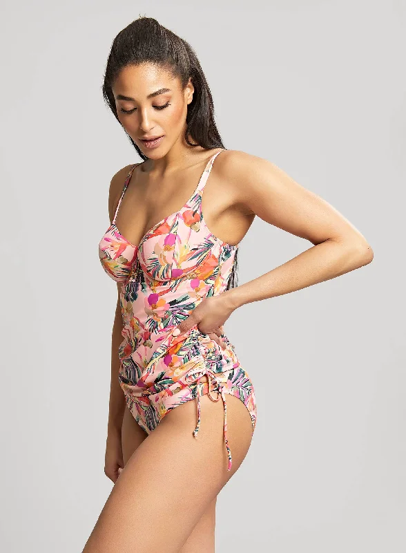 Panache Swimwear: Paradise Underwired Tankini Pink TropicalTraining jacket