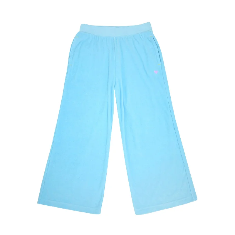 CroptopchicKerri Rosenthal Barb Lounge Terry Pant Cropped - Surf