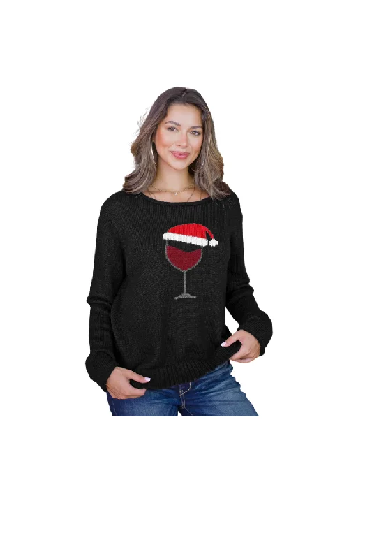 CrewneckbreathableSanta Wine Crew Lightweight Sweater