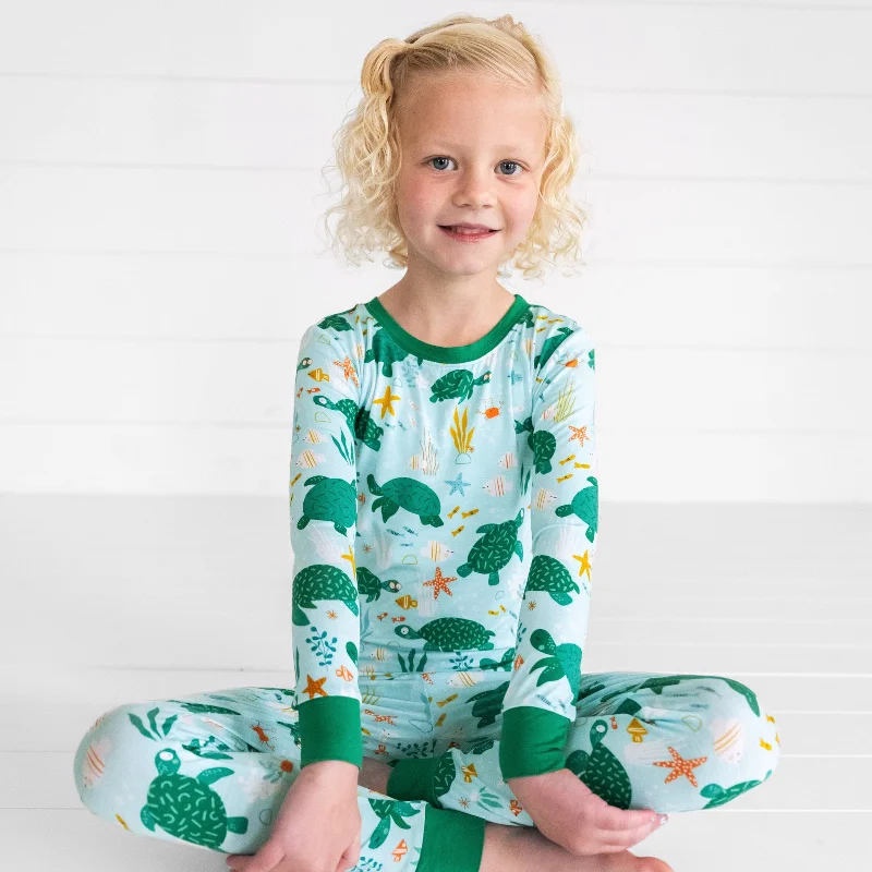 Sea Turtle Friends Two-Piece Pajama Set