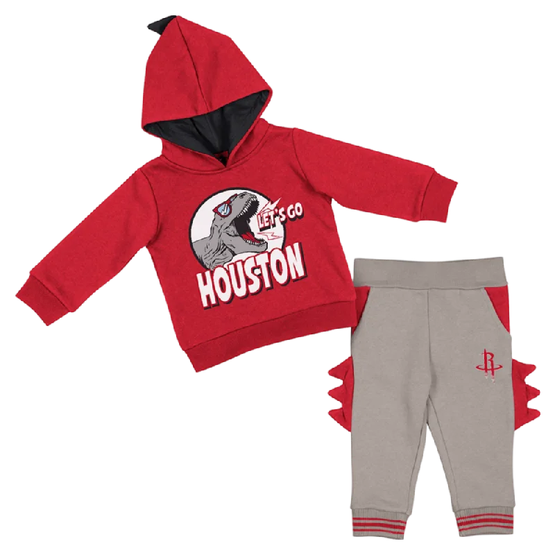 Infant Houston Rockets Colosseum Dinosaur Hoodie & Pant Set