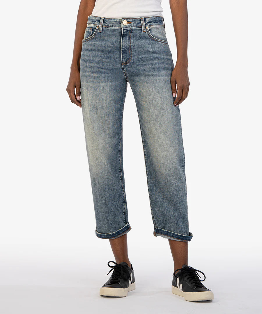 CroptopcollarSienna Baggy Boyfriend Crop Jean