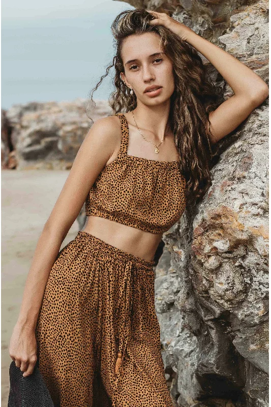 CroptopoutfitSahara Cheetah Print Penelope Crop Top