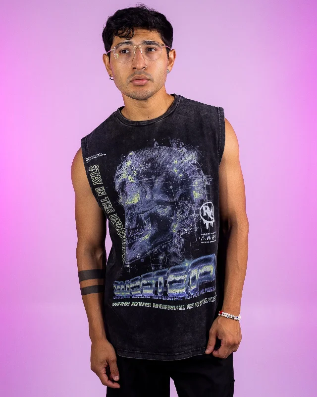 Crewneck T-ShirtsAcid Wash Dubstep Muscle Tee