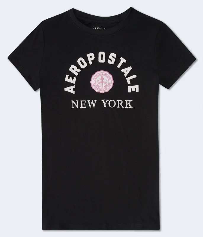 Blended Fabric T-ShirtsAeropostale New York Appliqué Graphic Tee