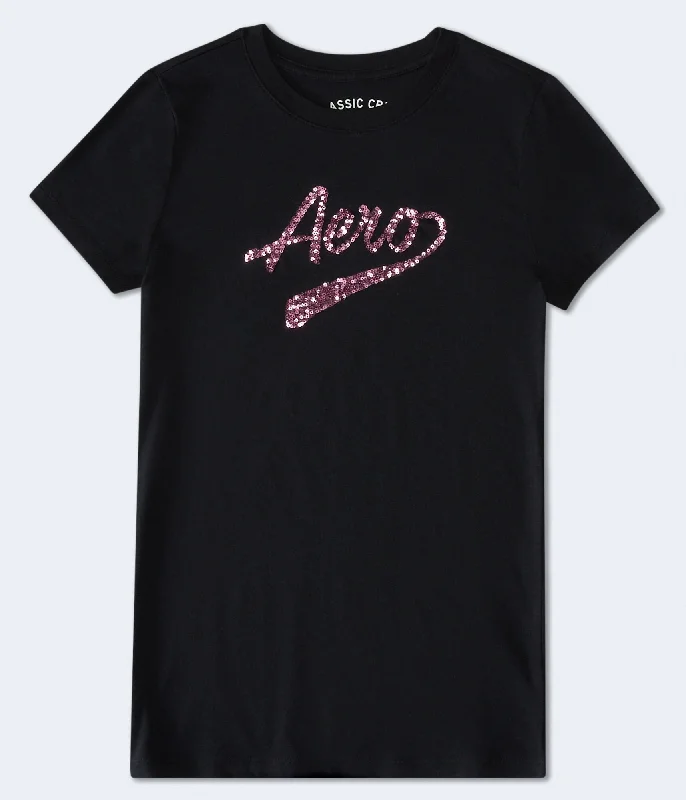 Branded T-ShirtsAeropostale Sequin Logo Graphic Tee