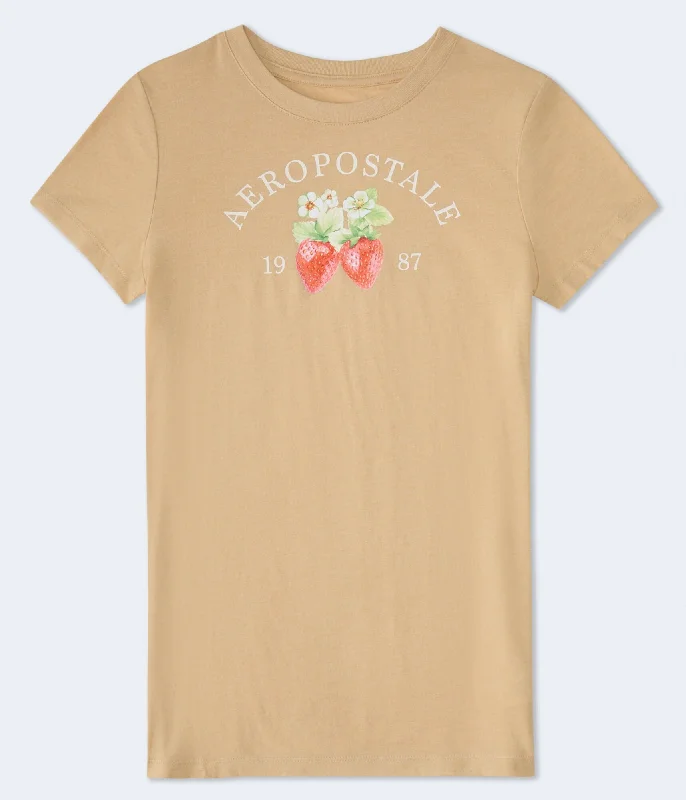 Fitted T-ShirtsAeropostale Strawberries Graphic Tee