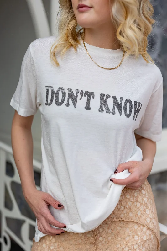 Oversized T-ShirtsDon't Know Boyfriend Graphic Tee by BDG