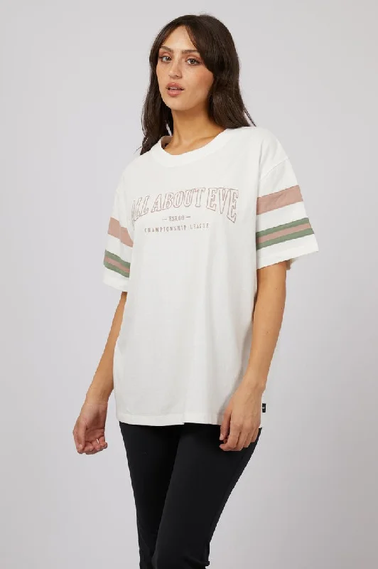 Silk T-ShirtsBoston Panel Tee | Vintage White