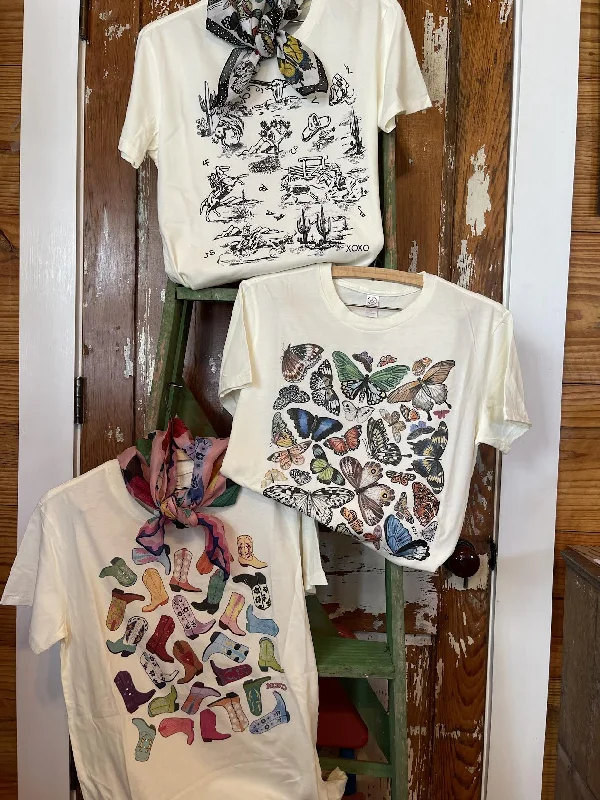 Reflective T-ShirtsButterflies Galore Graphic Tee