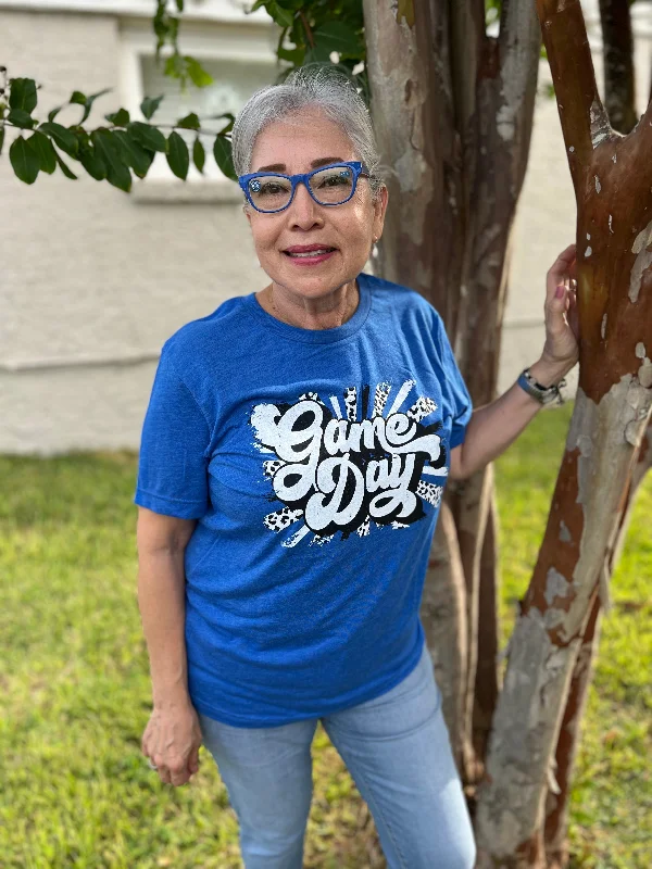 Festival T-ShirtsRoyal Blue Retro Game Day Tee