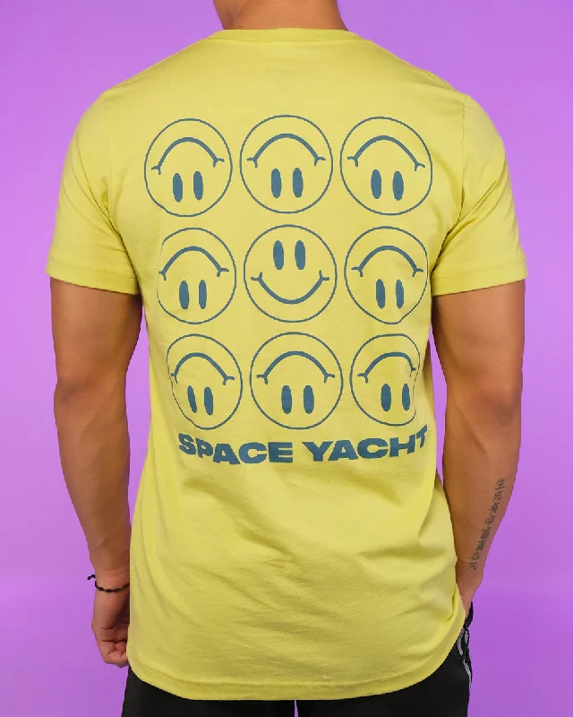 Printed T-ShirtsSpace Yacht We Are So F*cked Yellow Tee