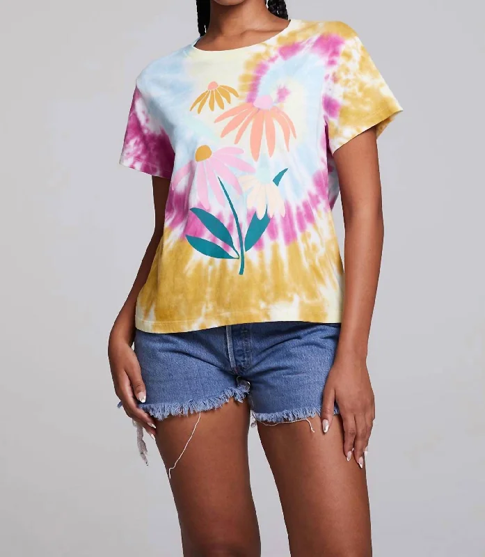 Beaded T-ShirtsDaisy Bunch Tee In Tie Dye