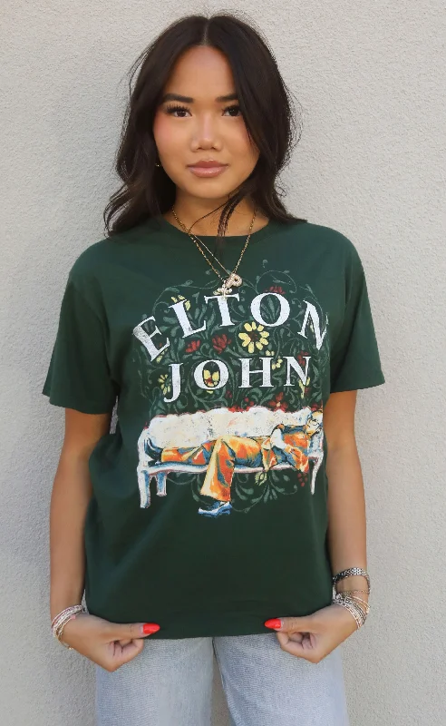 Plush T-Shirtsdaydreamer: elton john floral boyfriend tee