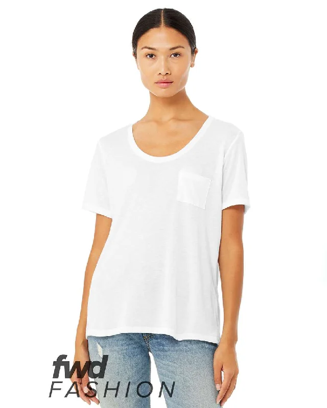 Tasseled T-ShirtsFWD Fashion Women's Flowy Pocket Tee