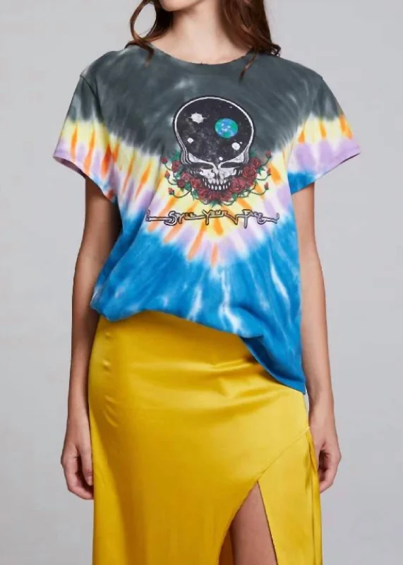 Cropped T-ShirtsGrateful Dead Tee- Space Your Face In Salt And Camp Tie Dye