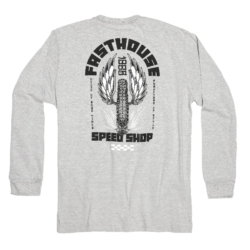 Athletic T-ShirtsIron Steed L/S Tee - Light Grey