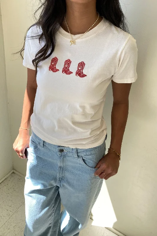 Logo T-ShirtsCowboy Boots Graphic Tee