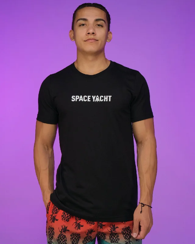 Tie-Dye T-ShirtsSpace Yacht Black Logo Tee