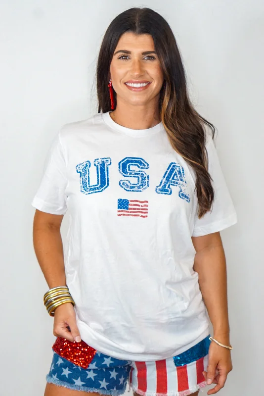 Artist T-ShirtsUSA Flag Graphic Tee