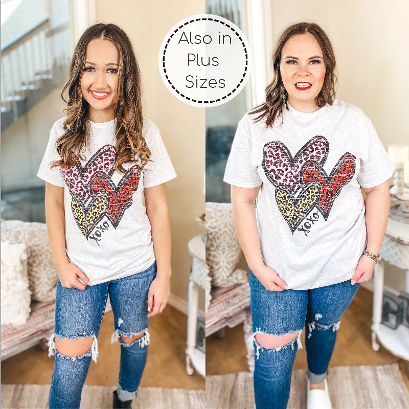 Fishing T-ShirtsWild Hearts Leopard Multi Graphic Tee in Heather Grey